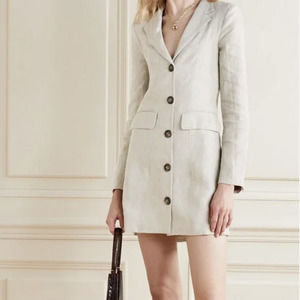 Reformation Aaron Blazer Dress Linen